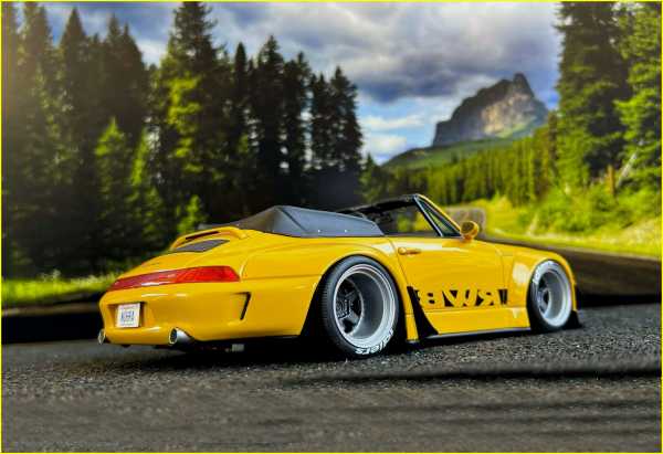 1:18 Porsche 911 (993) RWB Rauh-​Welt Breitbau Bodykit Nohra +OVP